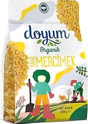 Doyum Organik Yeşil Mercimek 1 Kg Fiyatları Özellikleri ve Yorumları