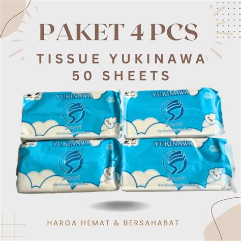 Jual Paket Pcs Tissue Yukinawa Facial Sheets Ply Tisu Tisue