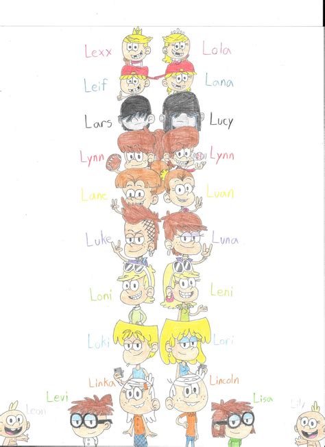 Loud House Sisters and Brothers by Chimafan1 on DeviantArt