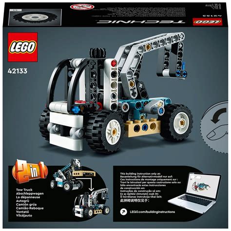 Lego Technic In Set Teleskoplader Als Gabelstapler Und