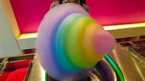 Giant Rainbow Cotton Candy In Harajuku Japan Totti Candy Factory