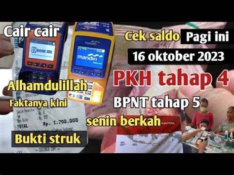 Pkh Hari Ini Cek Saldo Pkh Tahap Bpnt Tahap Pagi Hari Ini