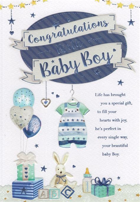 Baby Boy Congratulations On The Birth Of Your Baby Boy