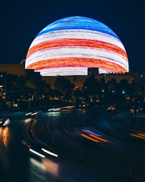 Gigantic Led Sphere Illuminates Las Vegas Skyline For The First Time