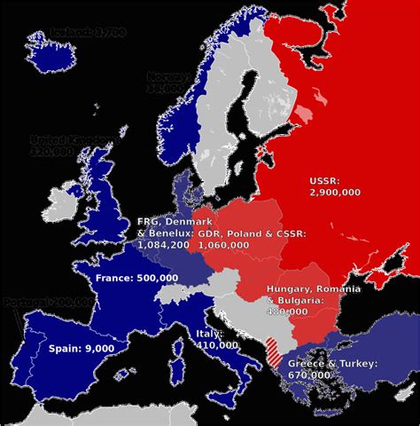 Map Of Europe During Cold War – secretmuseum