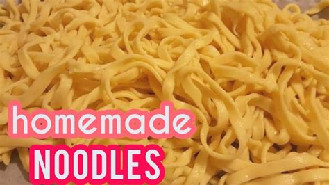 How To Make Homemade Eggnoodles How To Make Chinese Egg Noodles Miki Noodles Miki Lomi Youtube