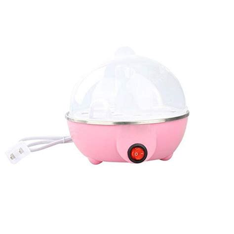 Máquina Processador Egg Cooker Cozedor Ovos Vapor Rosa 110v Submarino