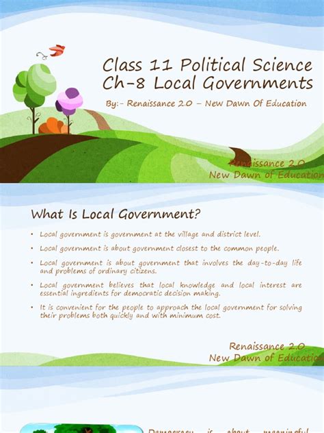 Local Governments In India An Overview Of The 73rd And 74th