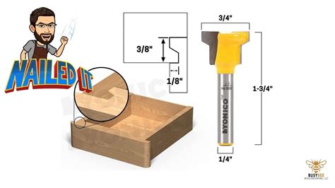 How To Setup Your Drawer Front Joint Router Bit Youtube