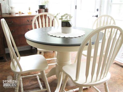 Outdated S Dining Set Gets Farmhouse Makeover Country Kitchen