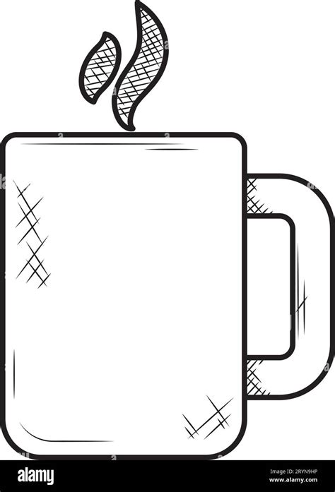 Coffee Cup Draw Traditional Illustration Stock Vector Image And Art Alamy