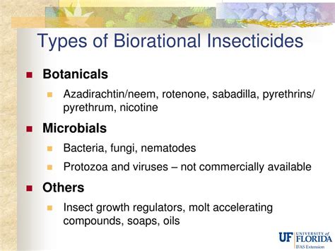 Ppt Biorational Insecticides In The Landscape And Options For Turf