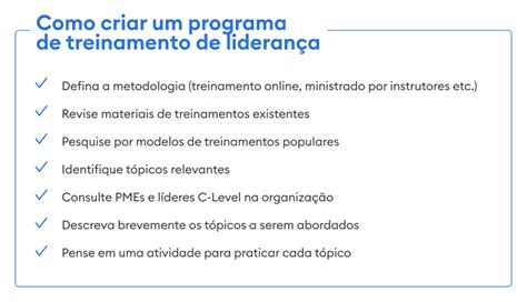 Programa De Treinamento De Lideran A Como Criar E Administrar Online