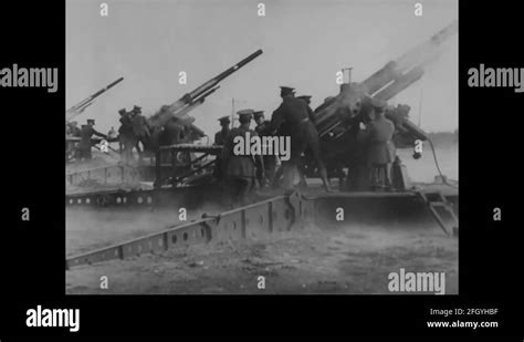 37 Mm Anti Aircraft Guns M1 Fired Continuously By The Gunman 1920