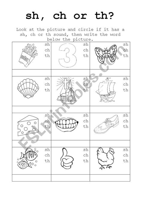 36 Sh Ch Th Worksheet Support Worksheet