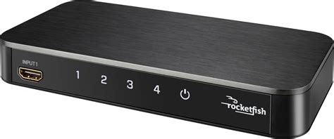 Rocketfish™ 4-Port 4K HDMI Switch Box Black RF-G1501 - Best Buy