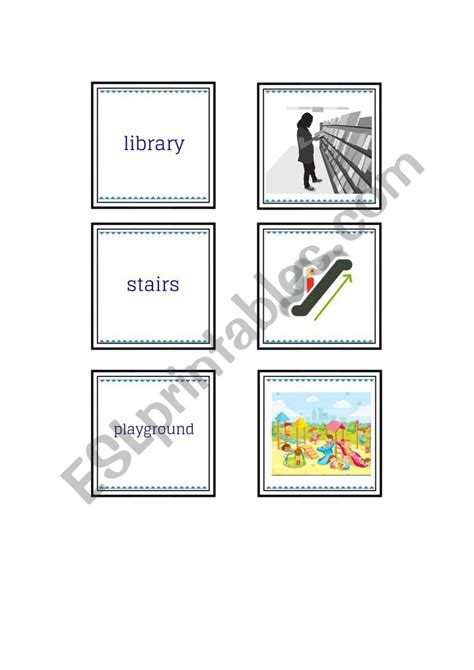 School Rooms Flashcards Esl Worksheet By Marfa1