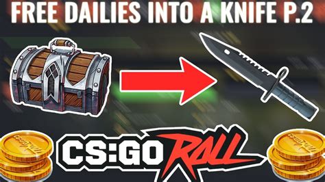 ATTEMPTING TO TURN OUR FREE DAILIES INTO A KNIFE ON CSGOROLL TRY 2