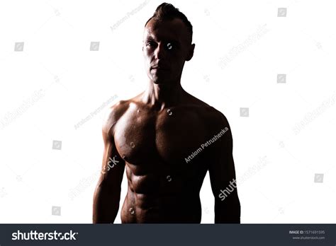 Athletic Tanned Man Naked Torso Looking Stock Photo Shutterstock
