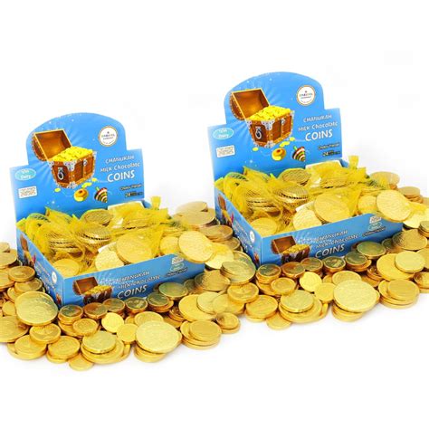 Hanukkah Chocolate Gelt Milk Chocolate Coins Made In Israel Kosher Certified Cholov Yisroel