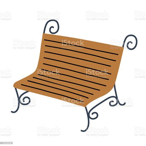 Park Bench Icon Vector Doodle Illustration Of Wooden Street Bench Stock Illustration Download