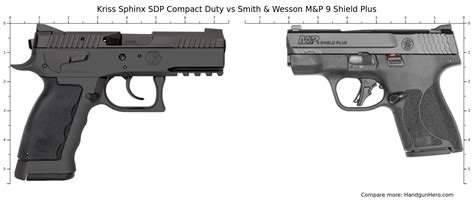 Kriss Sphinx Sdp Compact Duty Vs Smith Wesson M P Shield Plus Size