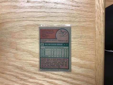 1975 Topps Bill Bonham Chicago Cubs Card 85 EBay