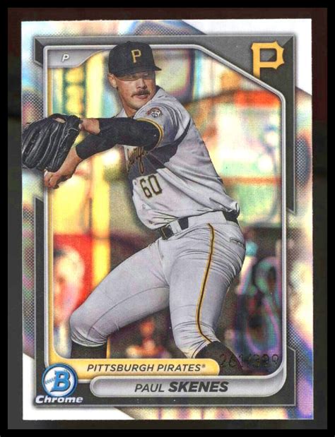 Paul Skenes 2024 Bowman BCP 125 Chrome Prospects Lava Refractor 399