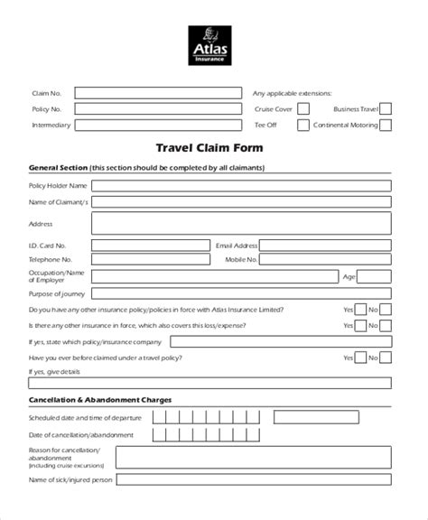 FREE 21 Sample Travel Forms In PDF MS Word Excel