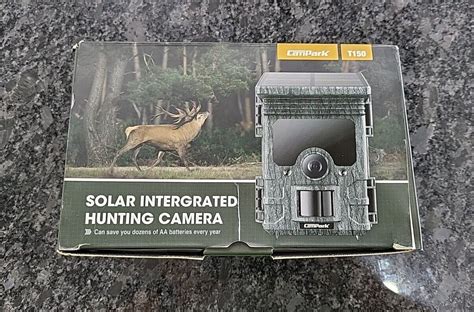 Solar Powered Trail Camera Mp K Hunting Game Cam Night Vision No