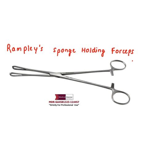 Rampley Sponge Forceps Straight Curved Surgical Medical Use Shopee