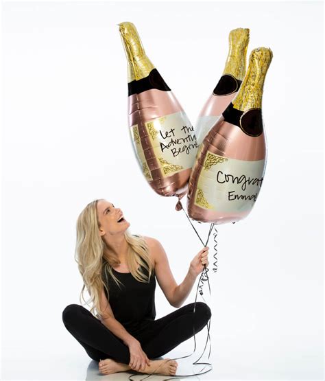 Customizable Champagne Balloon The Paisley Box