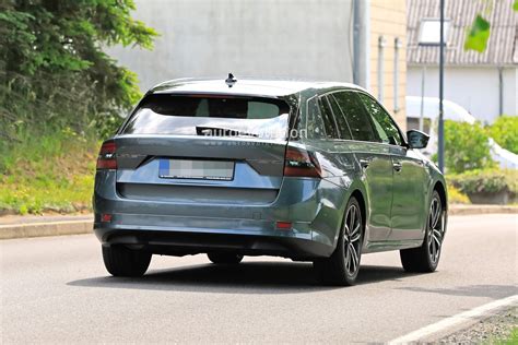 Skoda Octavia Wagon Spied With Minimal Superb Inspired Camo