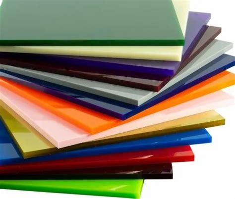 Color Coated Acrylic Plastic Sheets Thickness Mm Size X