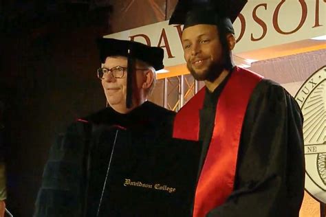 Stephen Curry Graduates From Davidson College In 1 Man Ceremony