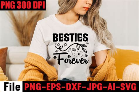 Besties Forever SVG Cut File By Design Get TheHungryJPEG