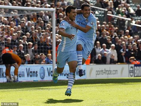 Former Manchester City Strikers Sergio Aguero And Carlos Tevez