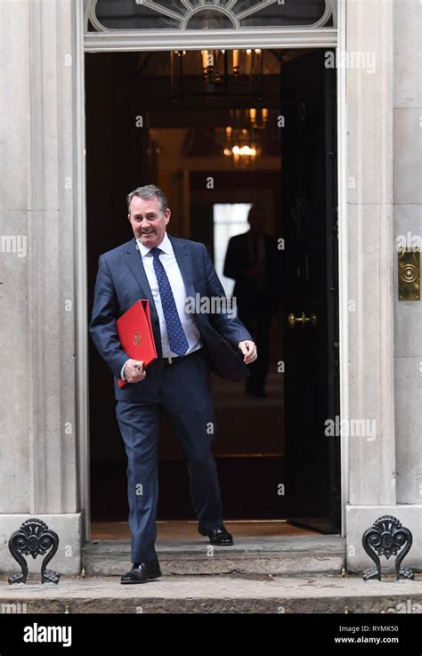 International Trade Secretary Liam Fox Leaving Downing Street