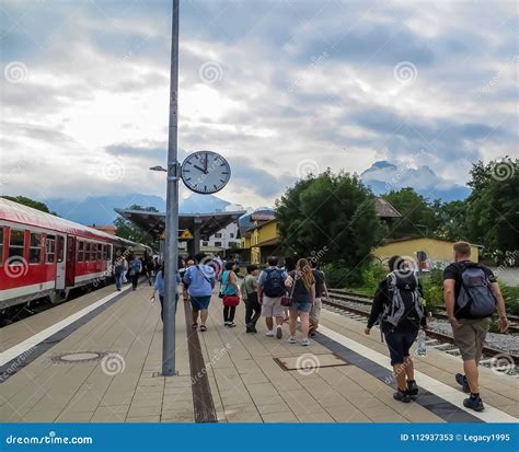 Fussen Train Station editorial stock photo. Image of architecture ...