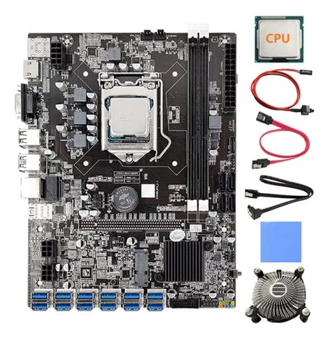 Placa Base Minera B Btc De Gpu Cpu Ventilador Almohadil Cuotas