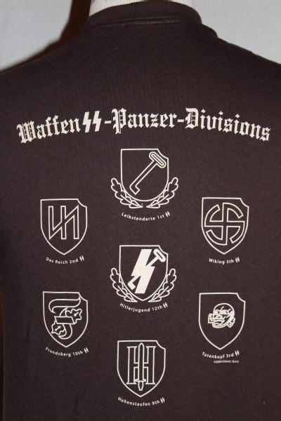 Waffen Ss Panzer Division Ss Runes T Shirt The Soldier And War Shop