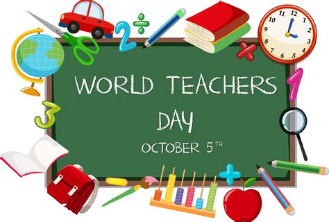 World Teachers Day Poster Design 10519610 Vector Art at Vecteezy