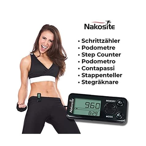 NAKOSITE PEDI2433 NVB Best 3D Pedometer Step Counter Fitness Tracker