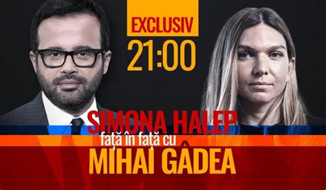 Simona Halep Fa N Fa Cu Mihai G Dea La Sinteza Zilei Interviu