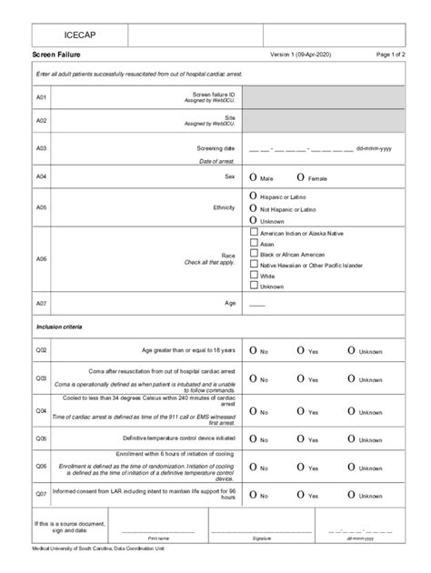 Fillable Online Clinicaltrials Govct Showinfluence Of Cooling Duration