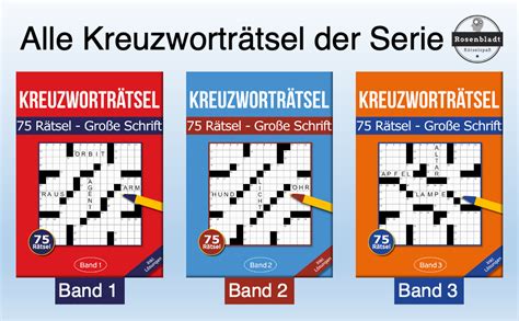 Kreuzwortr Tsel Gro E Schrift Kreuzwortr Tselbuch Mit Gro Er