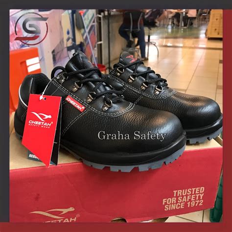 Sepatu Safety Pria Ujung Besi Merk Cheetah 7012 H Sepatu Safety