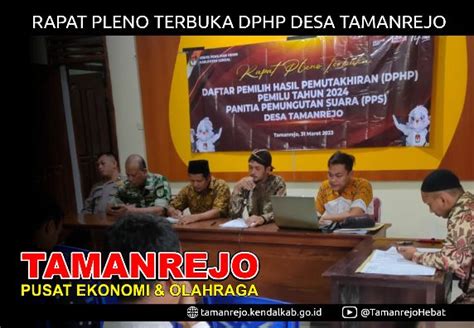 Tamanrejo Rapat Pleno Terbuka Rekapitulasi DPHP Desa Tamanrejo