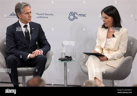 Der Us Amerikanische Aussenminister Antony Blinken Mit Der Deutschen Aussenministerin Annalena