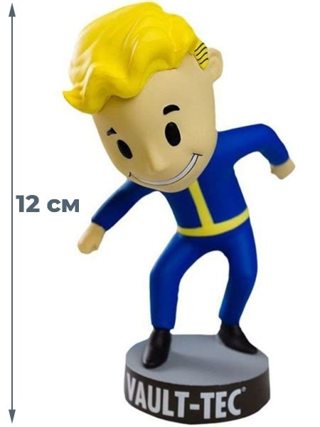 Фигурка Фоллаут крадущийся Волт Бой Fallout головотряс на подставке 12 ...